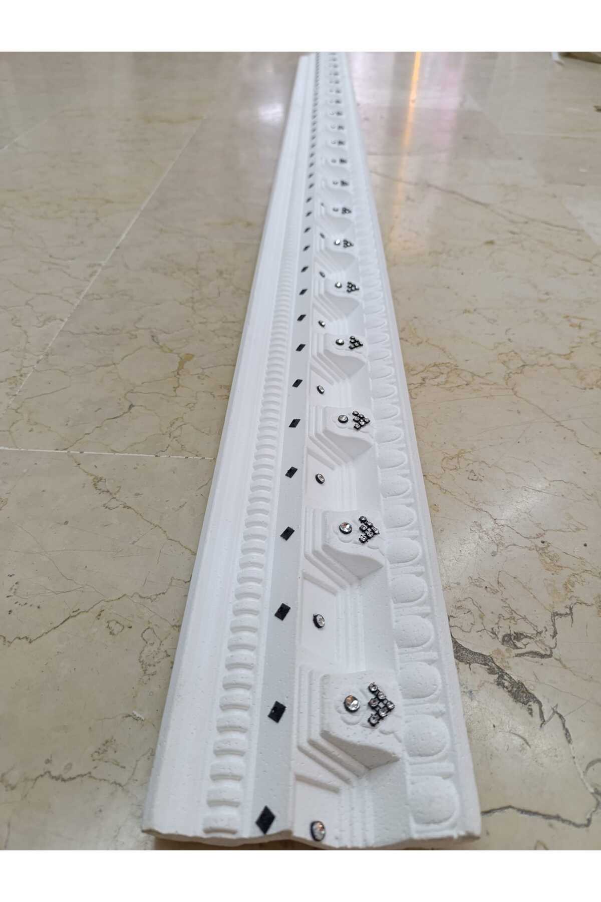 Osmanlı Desenli Altın Sarı Taşlı Stropiyer 5 Adet-10 Mt (2 Mt uzunluk)