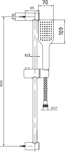 Eca Tiera Banyo Hareketli Sürgülü Duş Seti Üst Takımı Altın Renkli 102846075
