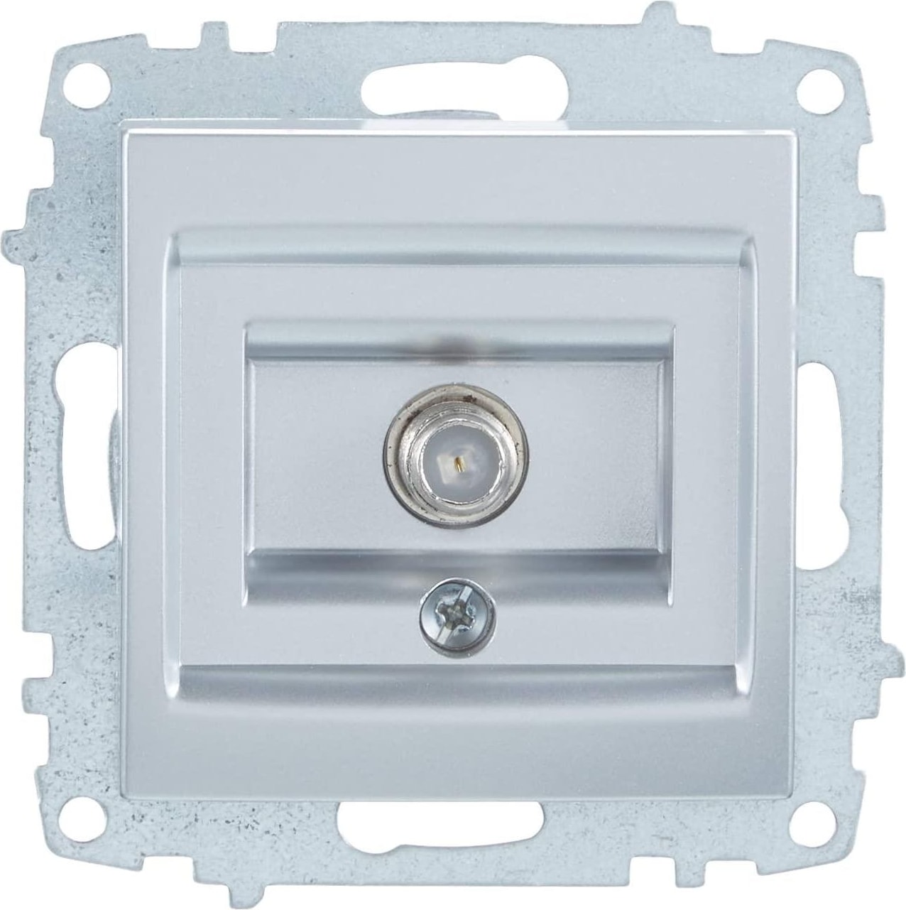 Zena Mek.metalik Gri Uydu Prizi (F Kon.)