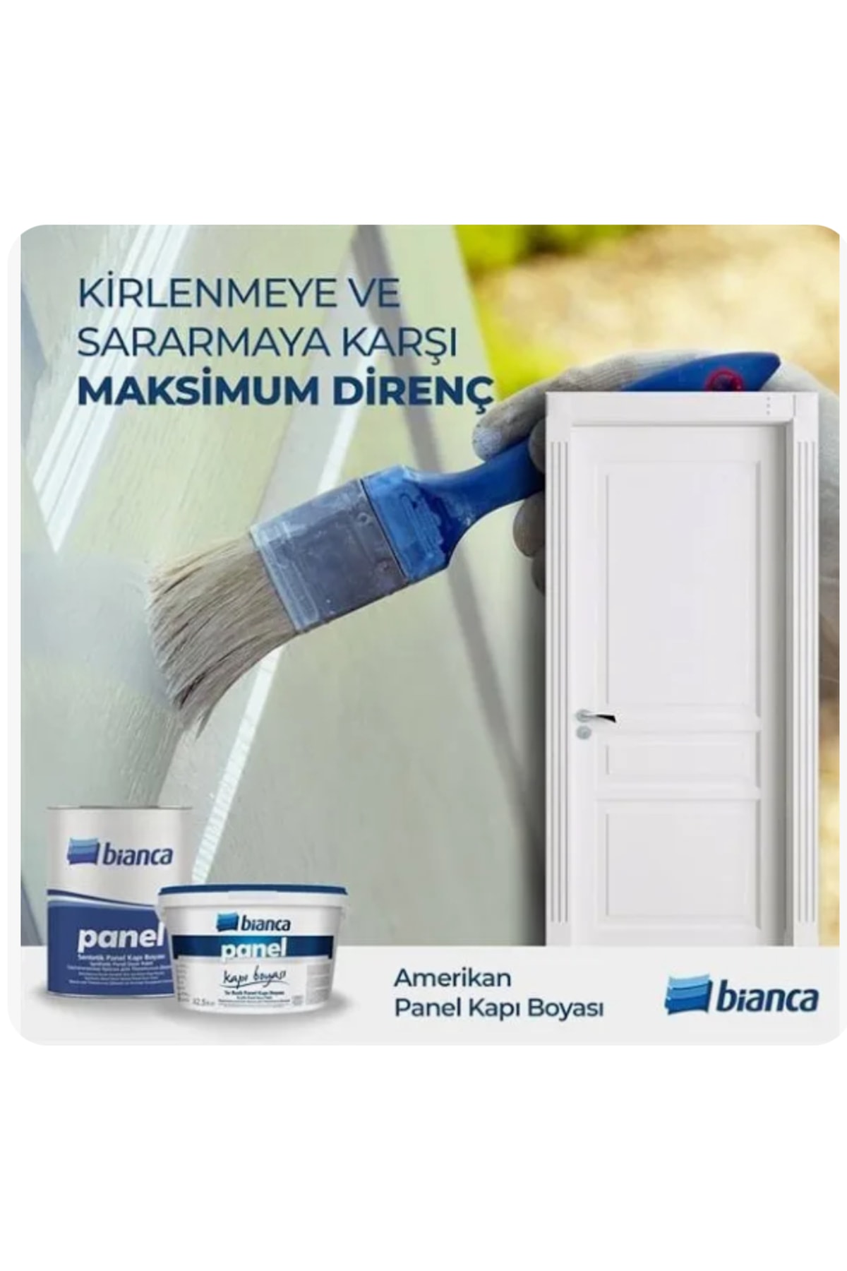 Bianca Su Bazlı Panel Kapı Boyası Beyaz 2,5 litre