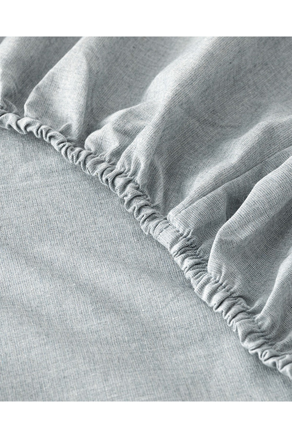 Flower Heaven Dijital Baskılı Soft Cotton Çift Kişilik Nevresim Takımı Gri
