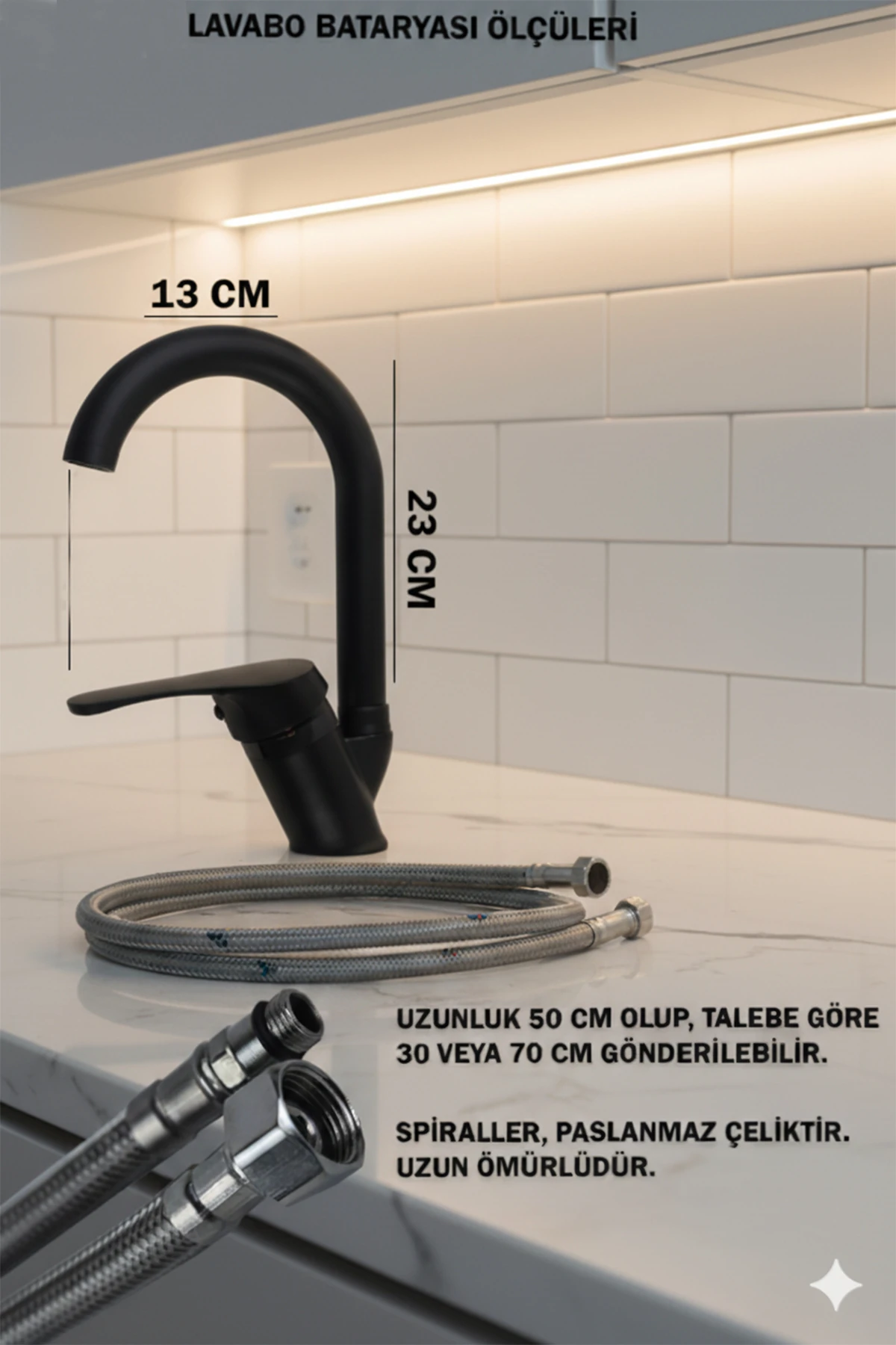 Lavabo Banyo Bataryası Robot Duş Takımı Musluk Armatür Siyah Renk Çeşitleri