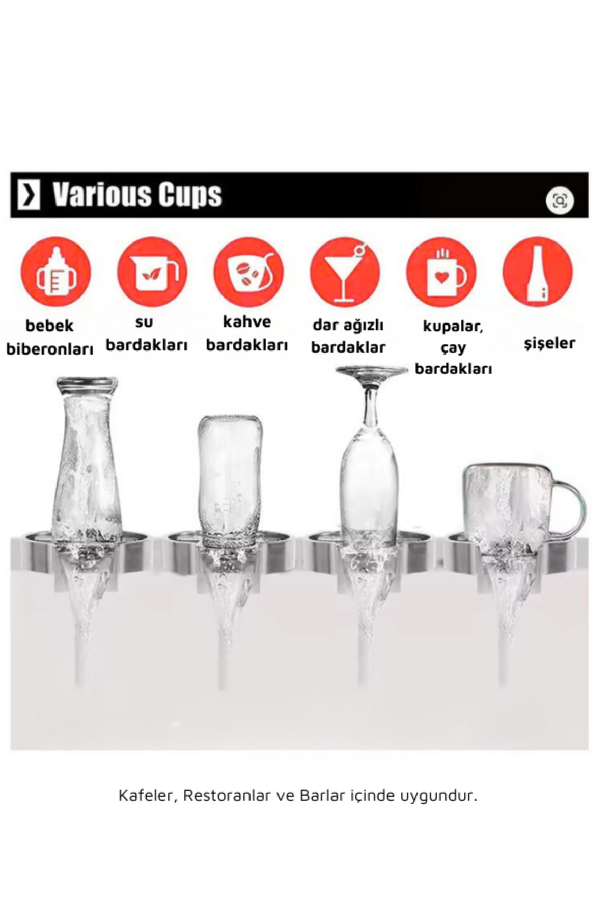 Moderno Double Paslanmaz Çelik Bardak Yıkamalı 2 Göz Akıllı Mutfak Evyesi INOKS Renk 96x50cm