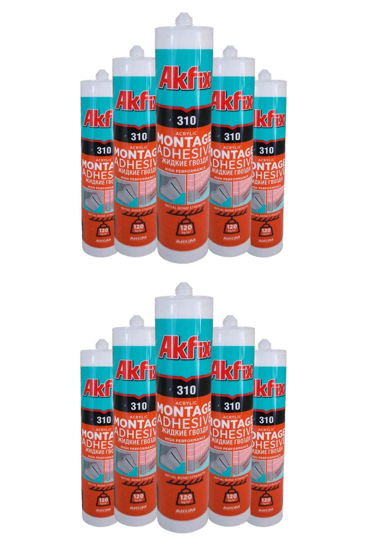 Kartonpiyer & Stropiyer Yapıştırıcı Beyaz 310 Ml (10adet)