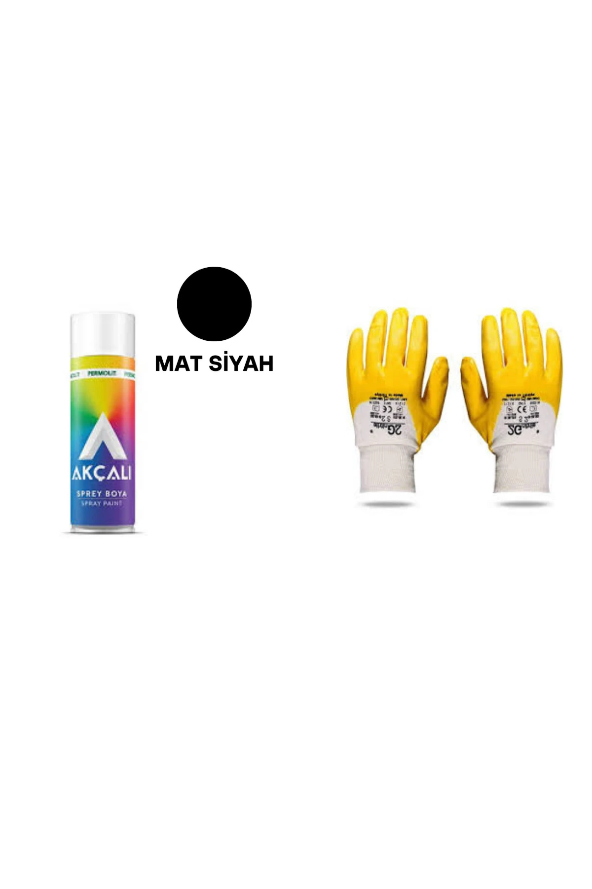 AKÇALI Sprey Boya Mat Siyah - Eldiven