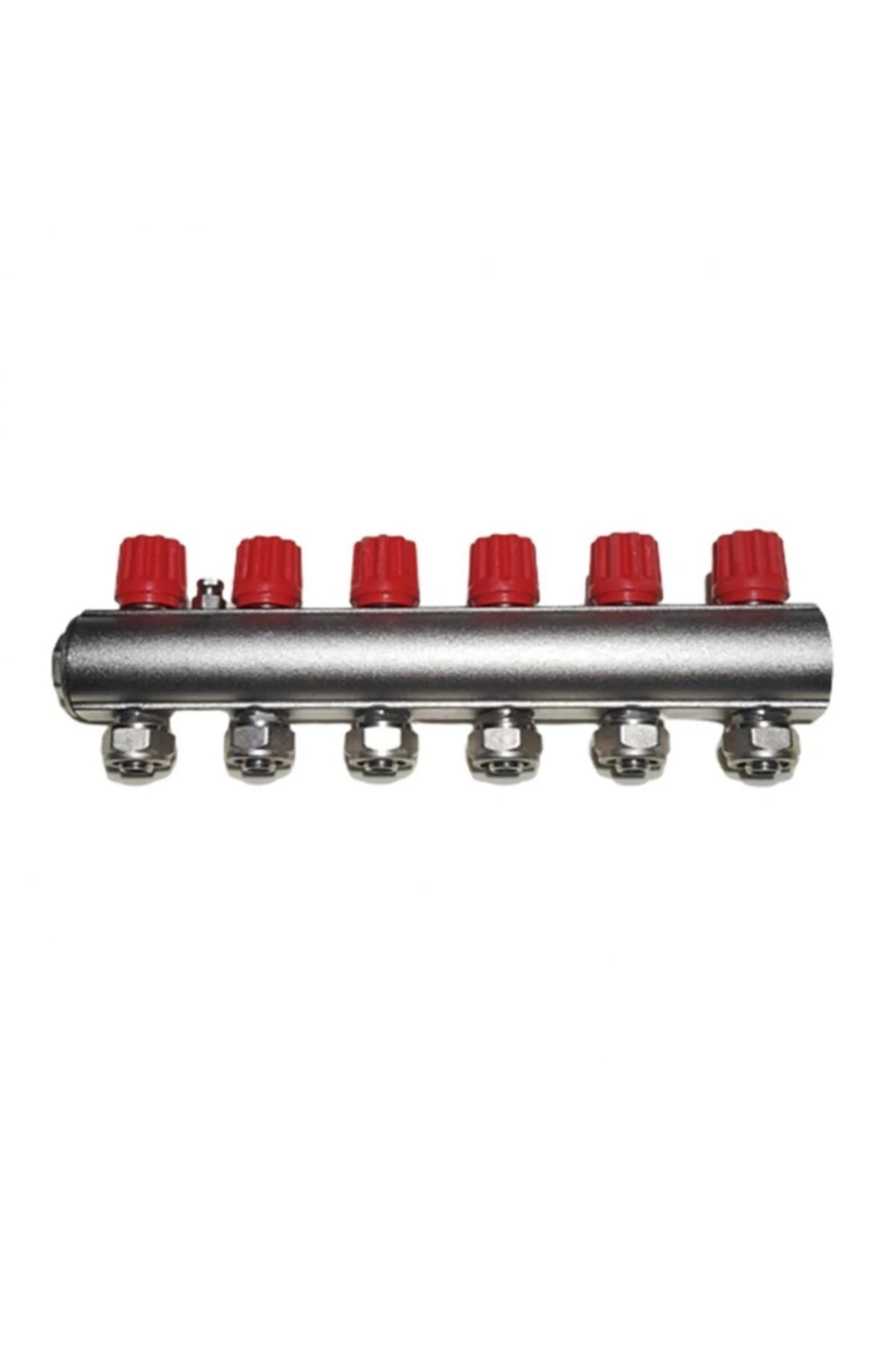 Kalde Kendinden Vanalı Kollektör 6'lı 1" Kırmızı