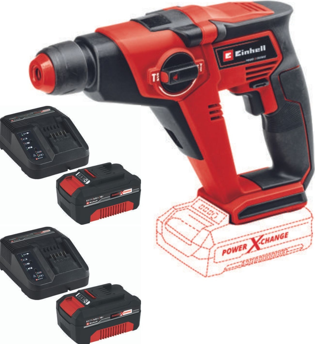 EİNHELL Te-Hd 18/12 Li 2X4.0AH Akülü Matkap
