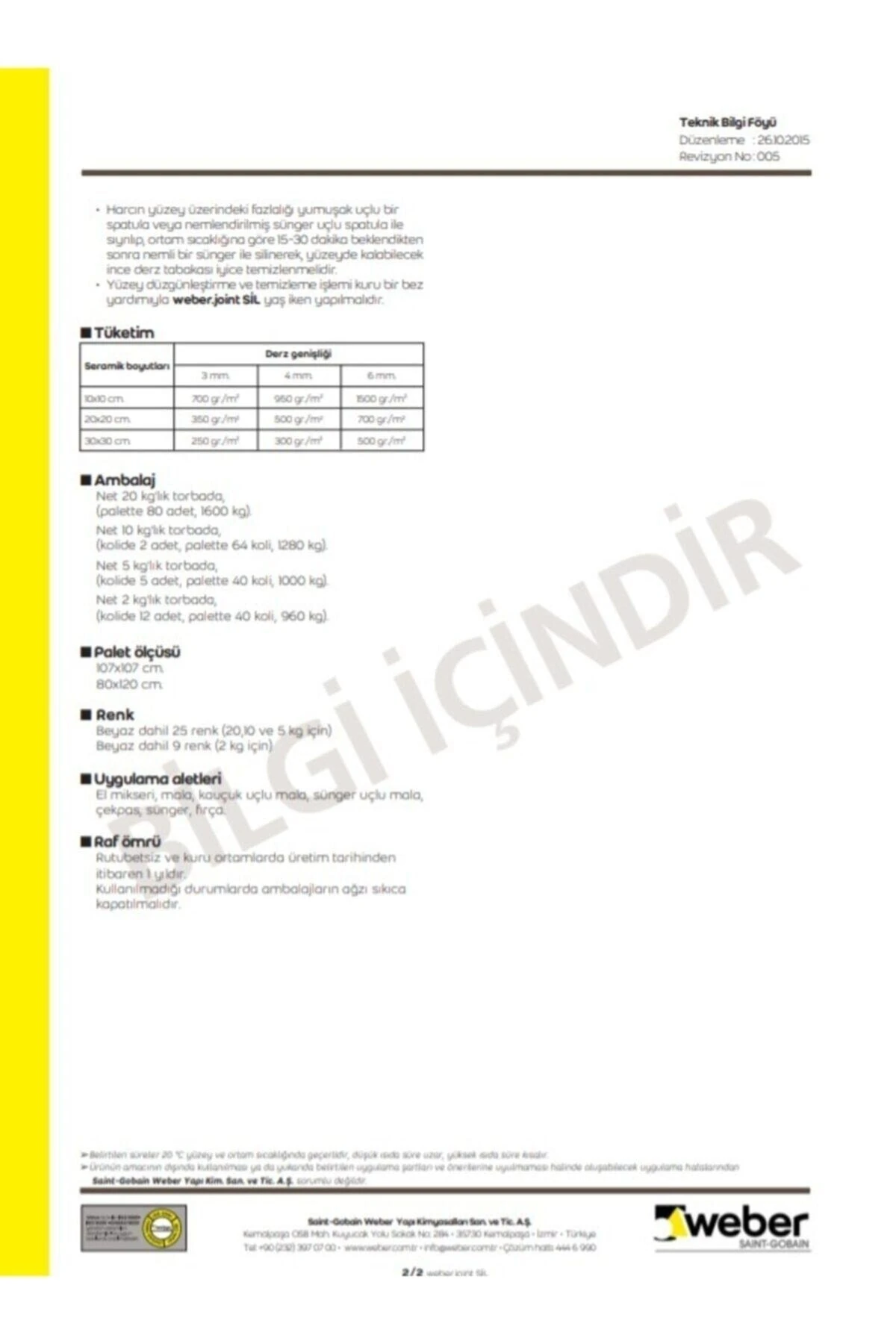 .joint Sil Silikonlu Derz Dolgu Fuga Yörük Bej 5 Kg