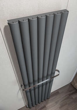 Birgi Dikey Alüminyum Radyatör 485X1800 Pütürlü Beyaz (Ral 9016)