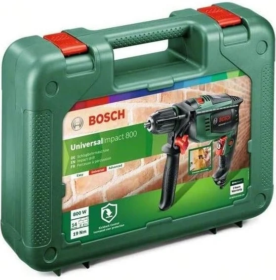 Universalımpact 800 Darbeli Matkap 800 Watt ve 19 Parça Set
