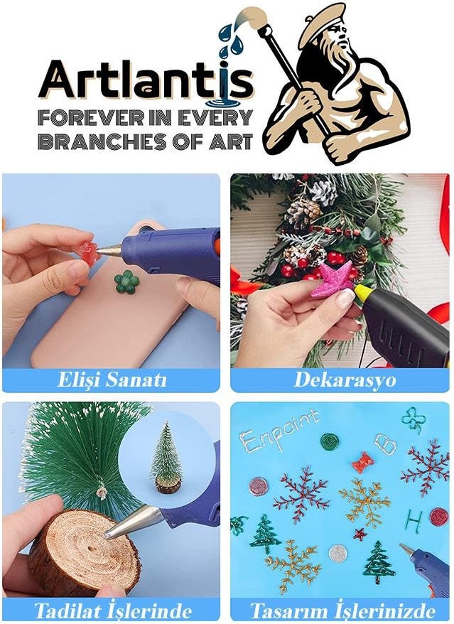 Ince Sıcak Silikon Mum 10 Adet 1 Paket Mum Çubuk Silikon Ince Silikon Tabanca Yedeği Ince 1 Paket