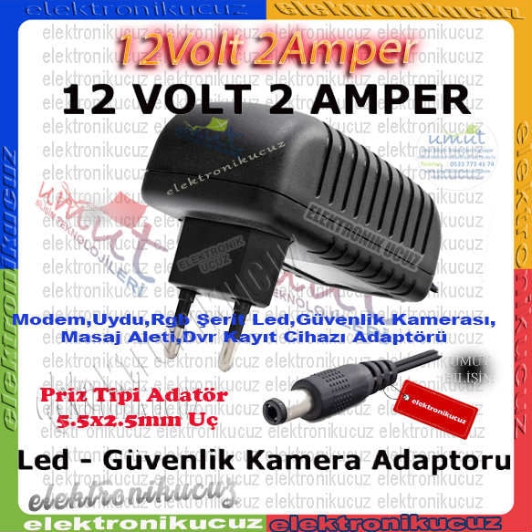 Golfen Bel Kemer Masaj Aleti Hhm Için 12V 2 Amper 12V 2A Adaptörü