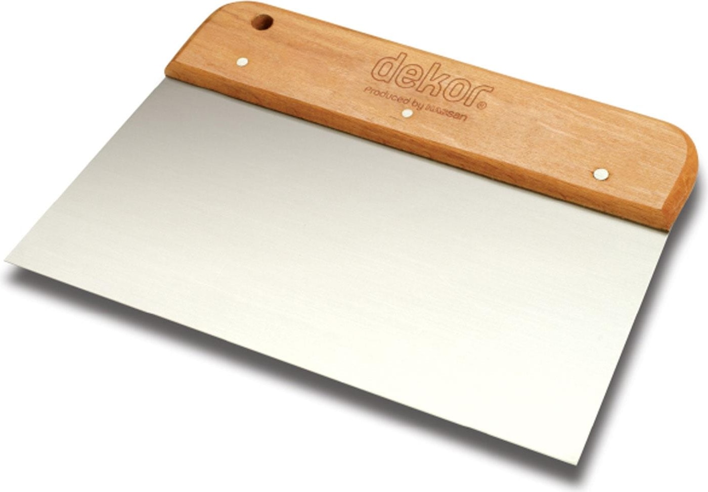 Dekor Geniş Ispatula Ahşap Saplı Spatula 22 Cm