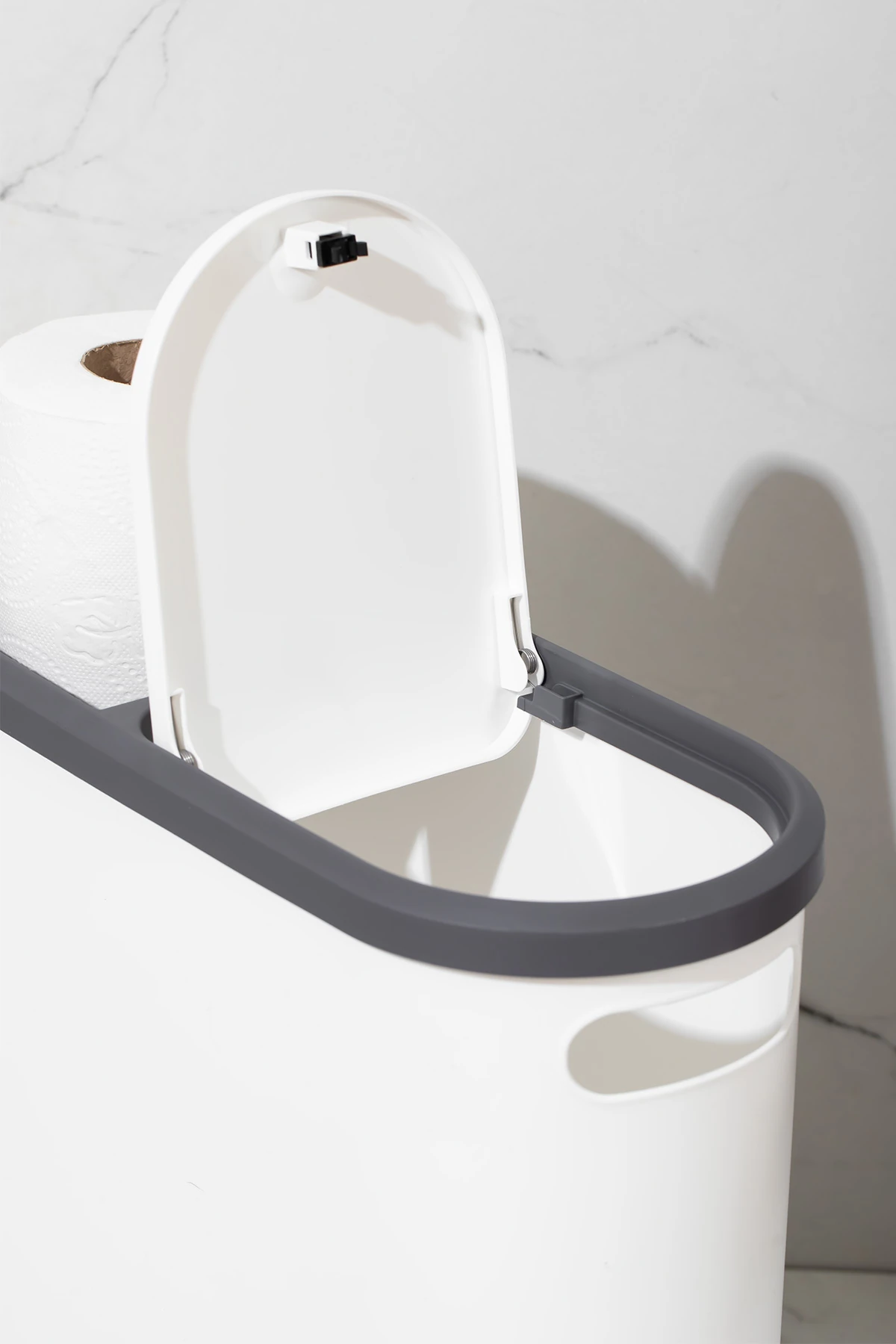 M-325 Çöp Kutusu Banyo Mutfak Çöp Kovası Kapaklı Banyo Çöp Kovası 10 Lt