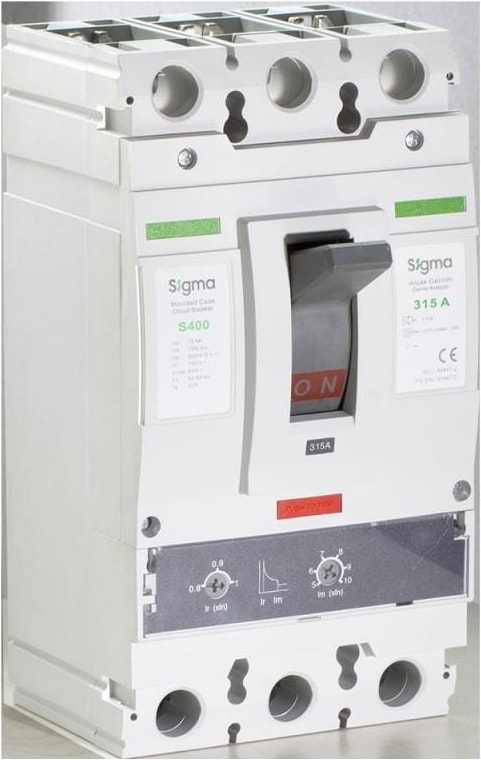 3S400315M S400 3X315A 70KA Termik Manyetik Şalter 250-315A Ayarlı