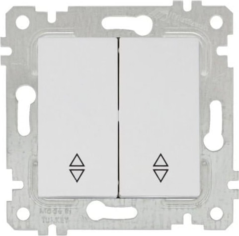 Rita Beyaz Mekanizma + Tuş Komütatör Vavien (Vidalı) 2200 404 0201