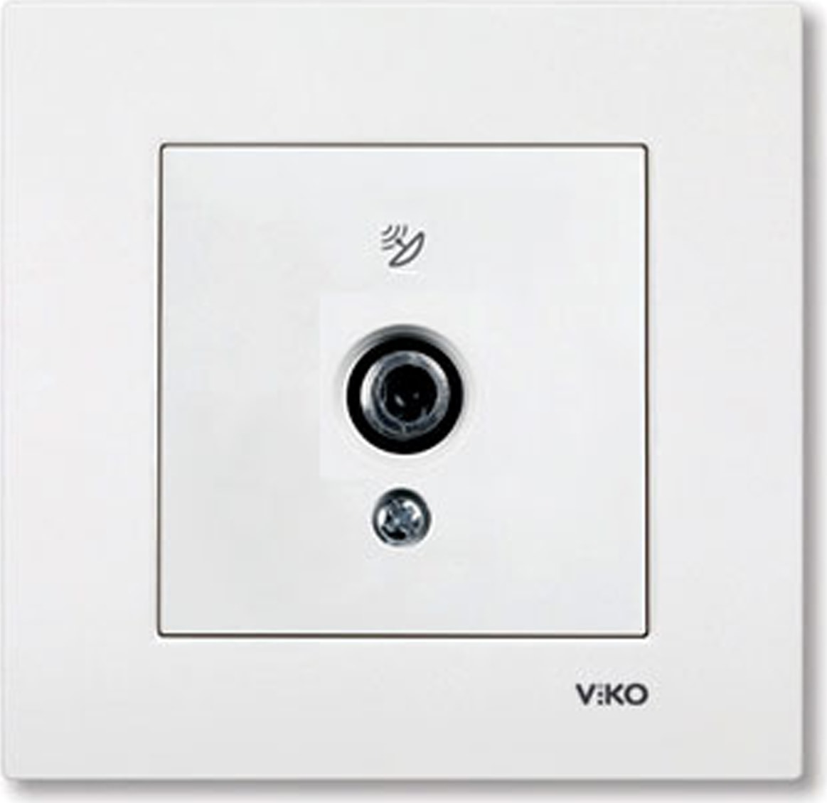 Karre Uydu Prizi F Konnektörlü Sonlu - Beyaz