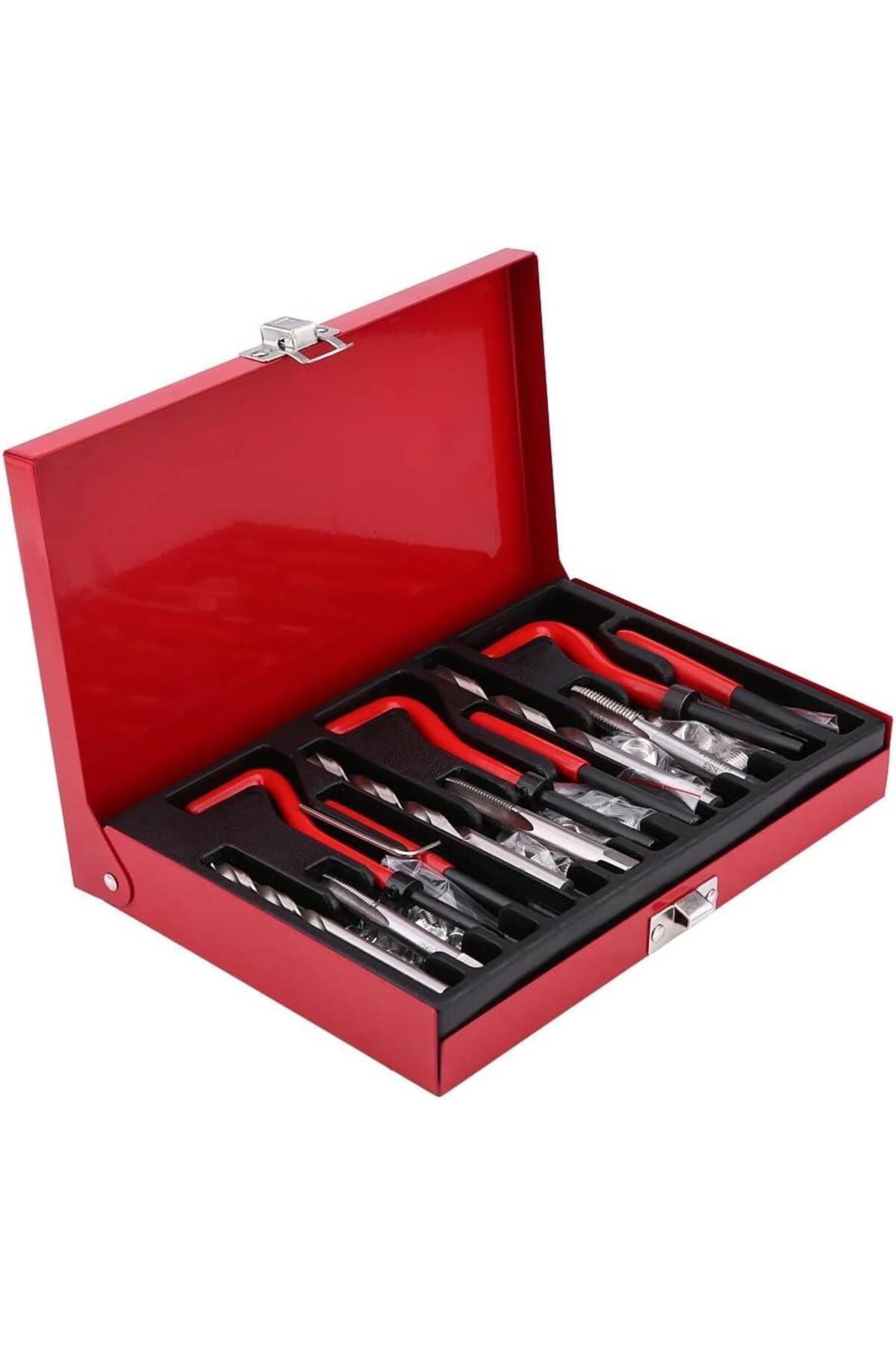 88 Parça Diş Açma Helicoil Vida Tamir Onarım Seti M6 M8 M10 Profesyonel 1. Kalite