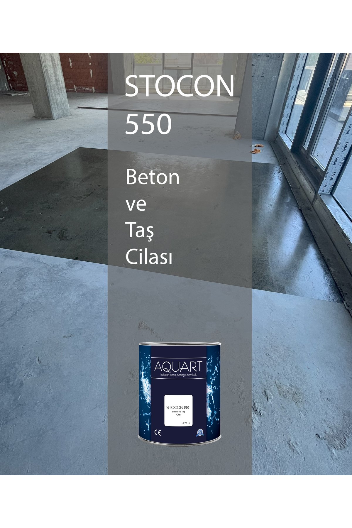 Stocon Beton Ve Taş Cilası Vernik 2,5lt Şeffaf