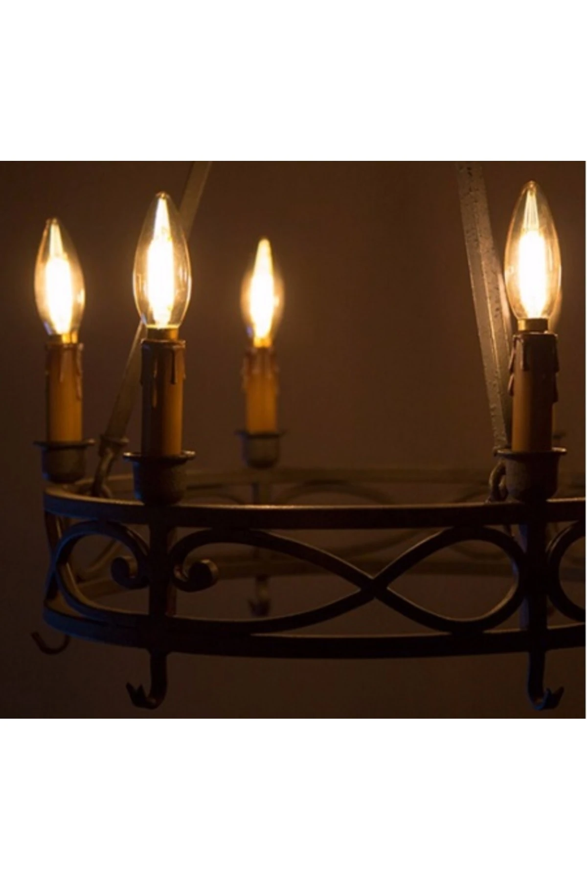 5 Adet Rustik Led Dekoratif Buji (2700K)