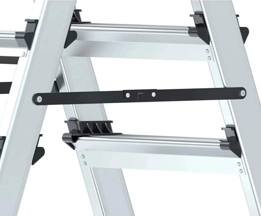 4+4 Lüx Çift Çıkışlı Alüminyum Merdiven