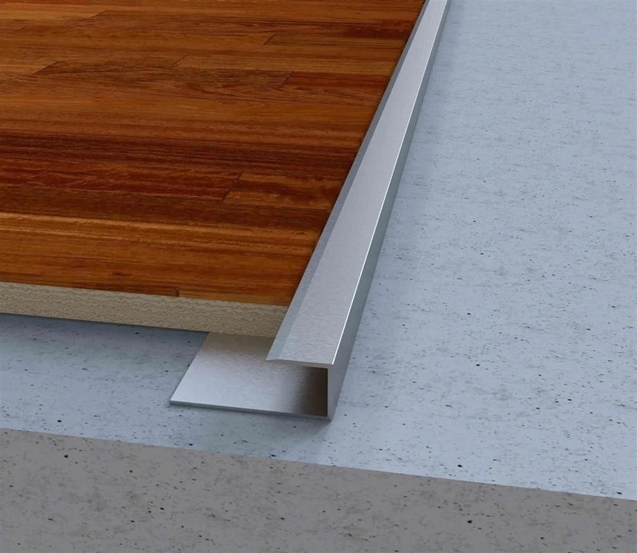 Alüminyum Laminant Parke Bitim Profili 8mm Boy Seçiniz
