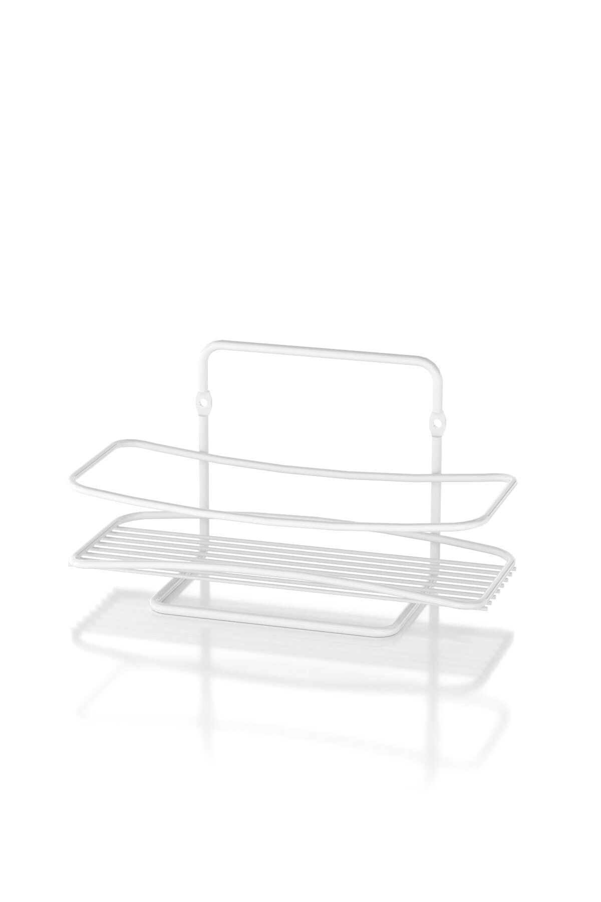 Tek Katlı Banyo Rafı Beyaz Bk004