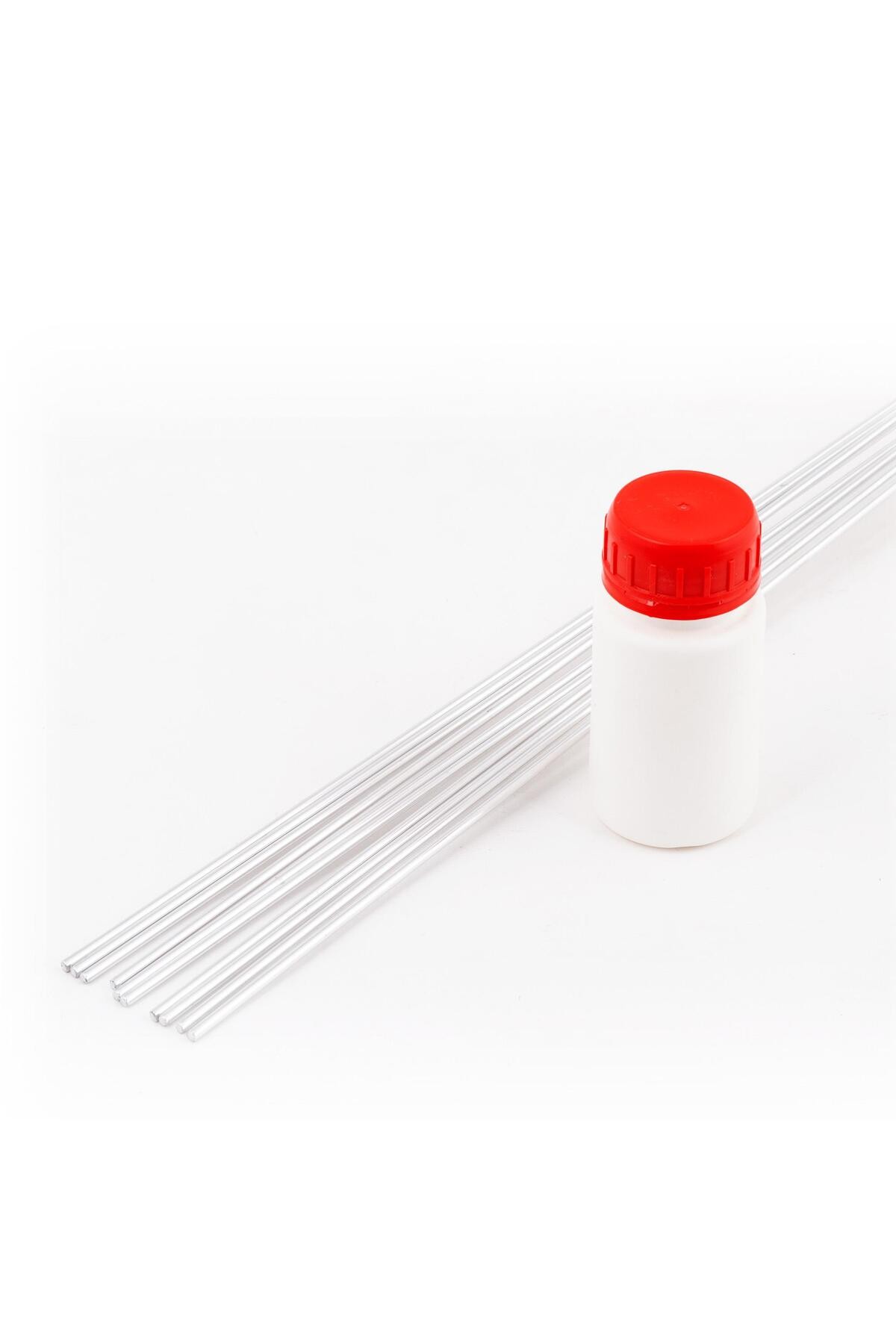 ALÜMİNYUM KAYNAK TELİ 2,4 MM (10 ADET) + ALÜMİNYUM KAYNAK DEKAPANI 50 GR