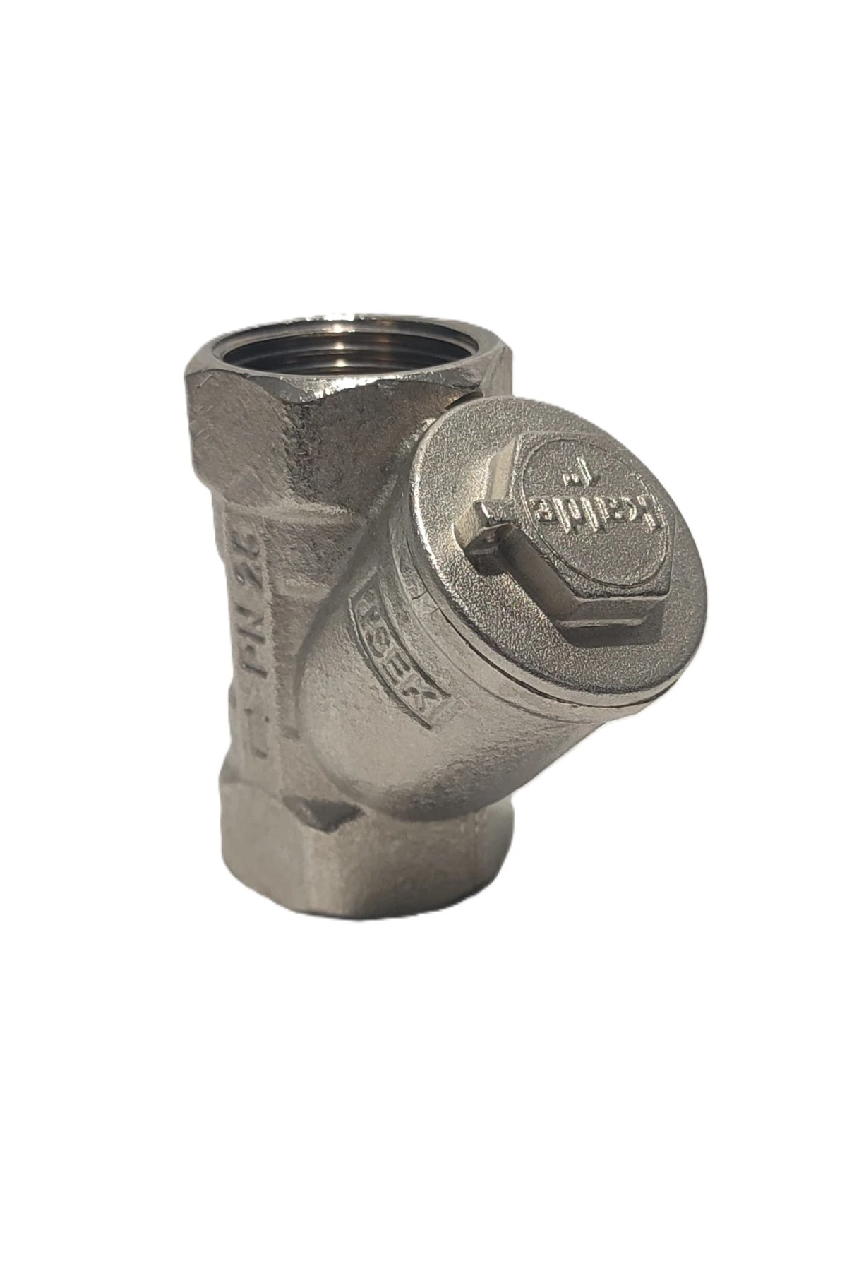 1" Sarı / Krom Pislik Tutucu Su Filtresi Dn25 - Threaded Strainer