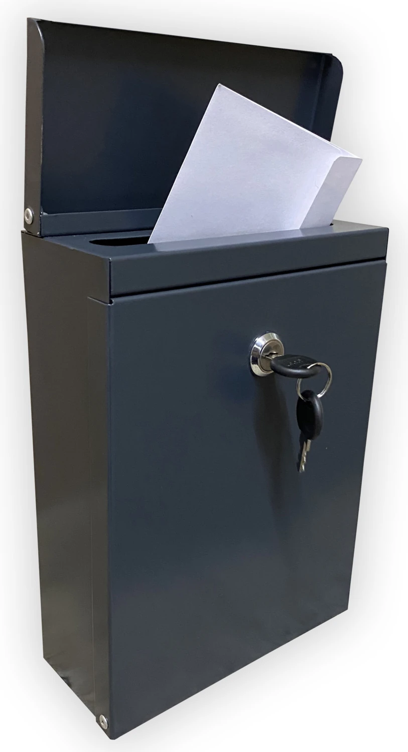 Posta Kutusu Dekoratif Duvara Montaj Antrasit