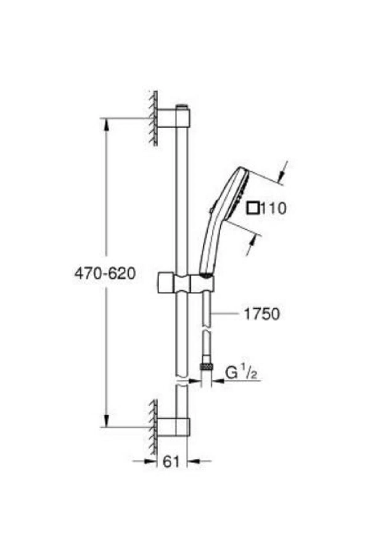 Tempesta Cube 110 Duş Seti 2 Sprey - 26748003
