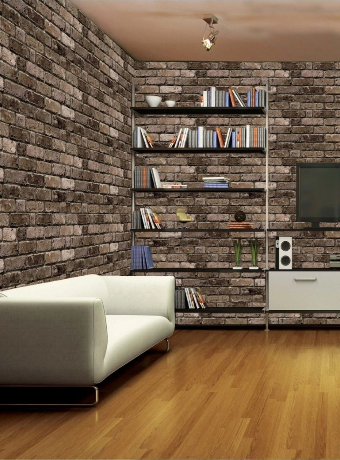 5 Adet (2,5m2) x Tuğla Desenli 3 Boyutlu Renkli Strafor Köpük Duvar Kaplama Paneli (BR-501)