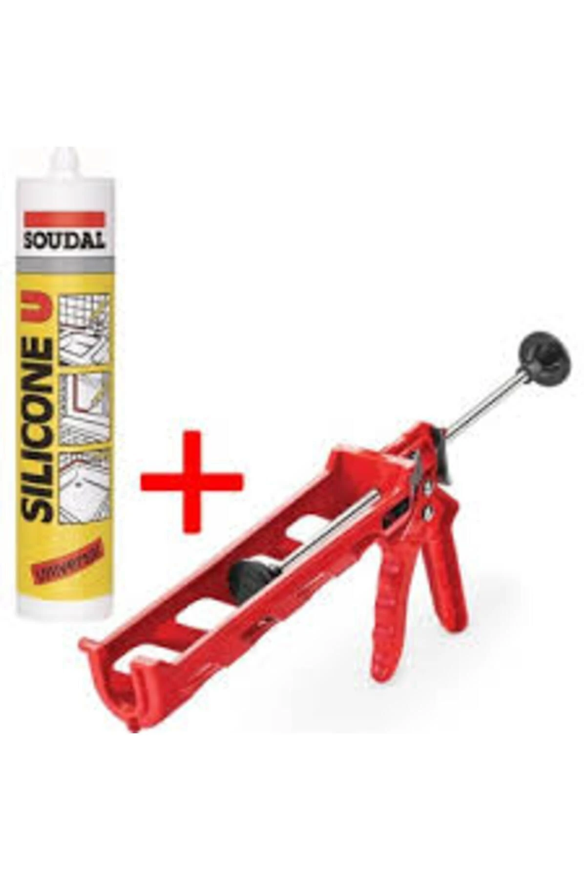 ŞEFFAF SİLİKON 280GR VE PLASTİK SİLİKON TABANCASI