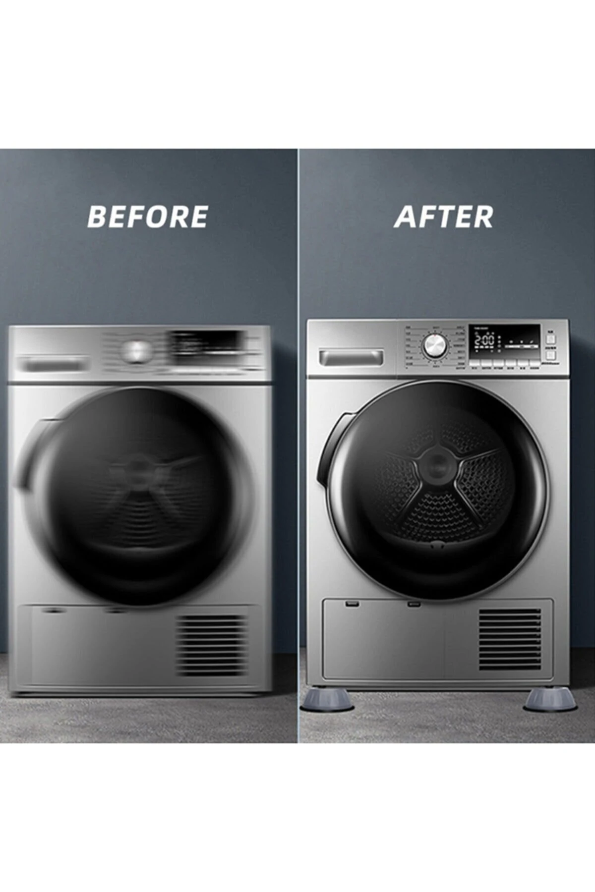 Çamaşır Makinası Titreşim Ve Gürültü Önleyici Anti Titreşim Pedi 4'lü