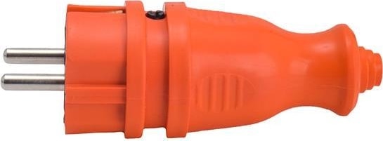 Monofaze Kauçuk Erkek Fiş Darbeye Dayanıklı PA6 Malzeme 2p+t 16A 250V