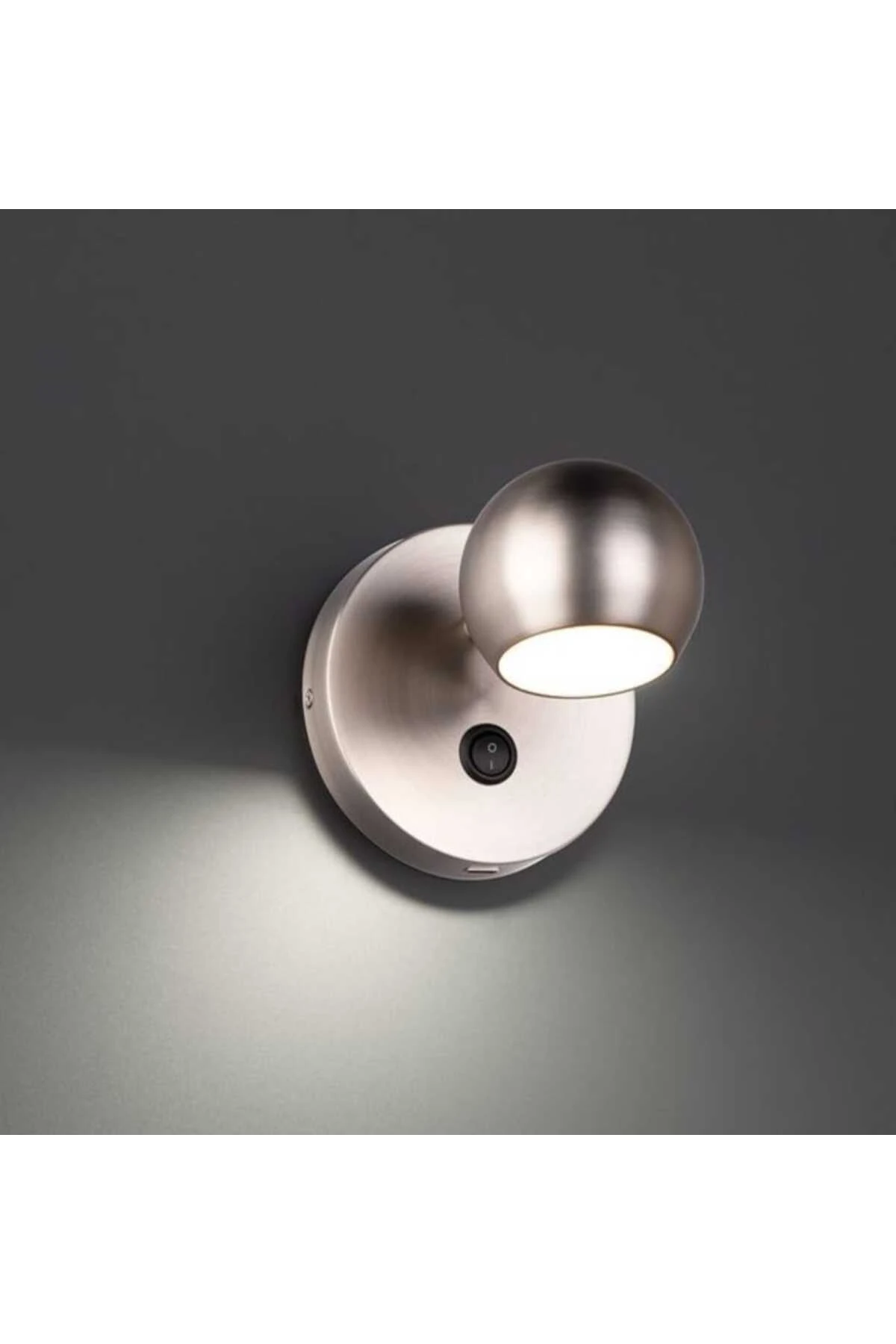 Panasonic gün isigi ampullü paslanmaz inox gövde Küre Anahtarlı LED aplik LED s