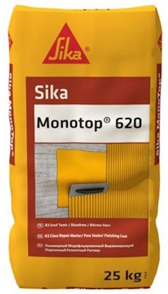 Sika MonoTop-620 - R3 Sınıfı Tamir, Düzeltme, Bitirme Harcı 25 kg