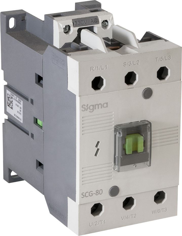 SCG080230 Kontaktör 45KW 230V Ac 1 Na + 1 Nk