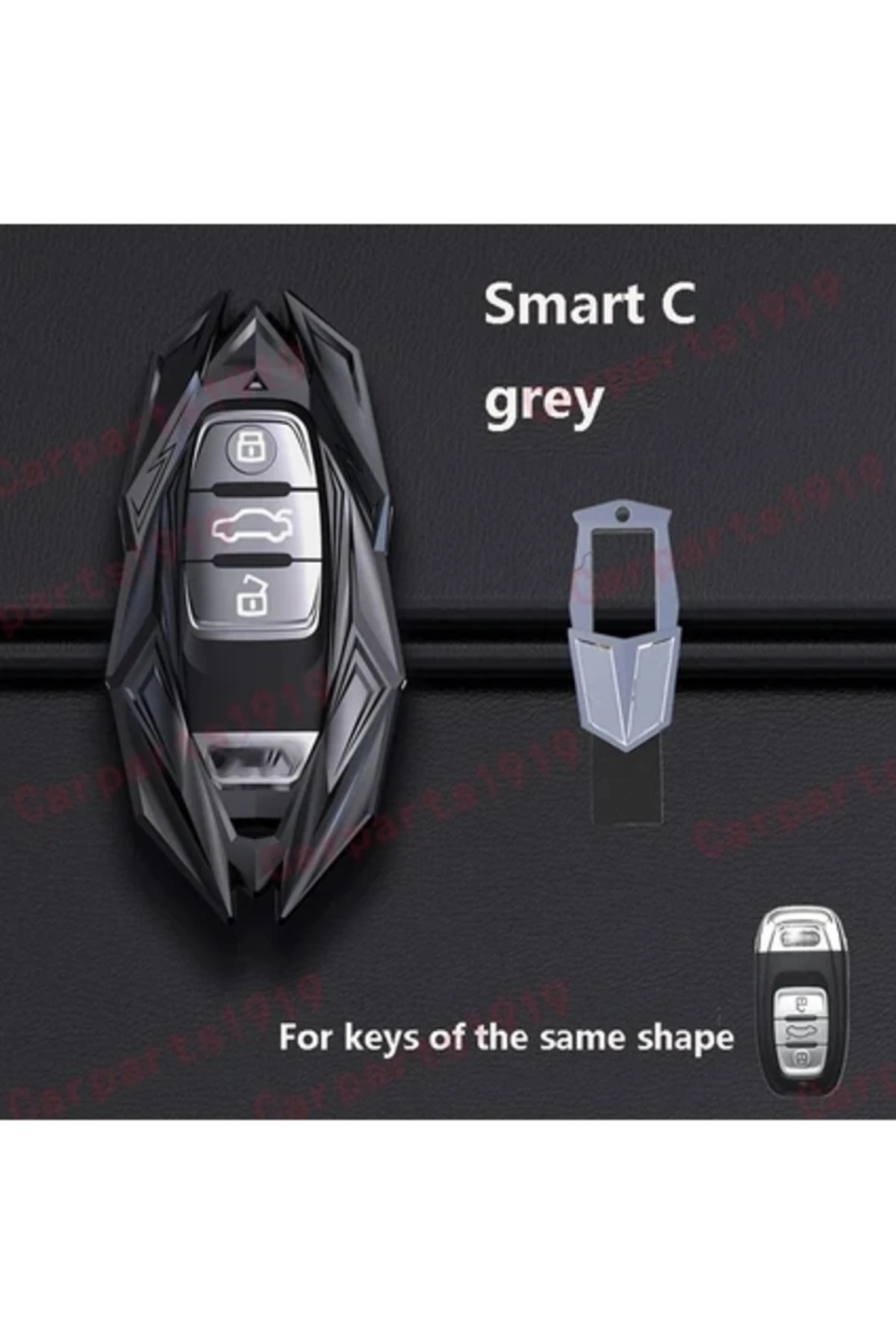 Cdwishbest Akıllı C-Gri Araba Anahtarı Kılıf Kapak Kabuk Fob Audi A1 A3 Q2L Q R Q7 Q5 A6 A4 A4L Q5L