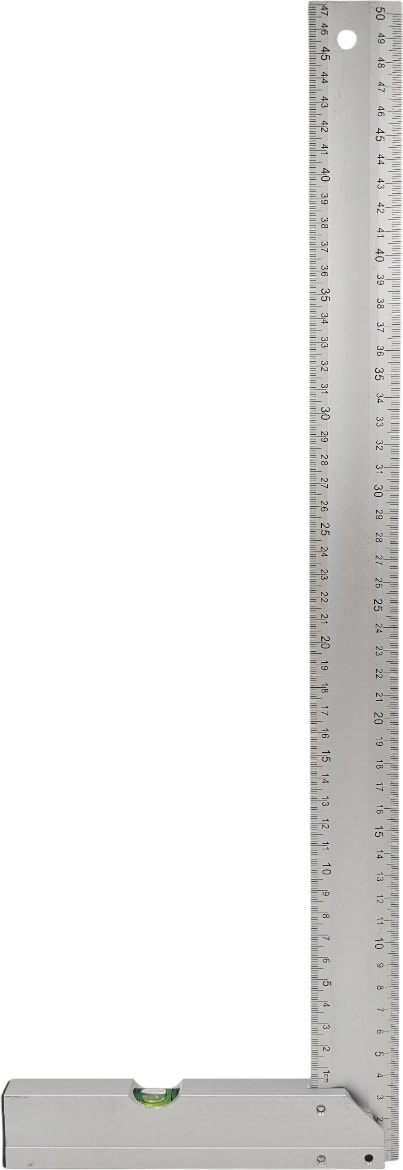B.h.d BHD00199 500MM/50CM Alüminyum L Marangoz Gönye/su Terazili