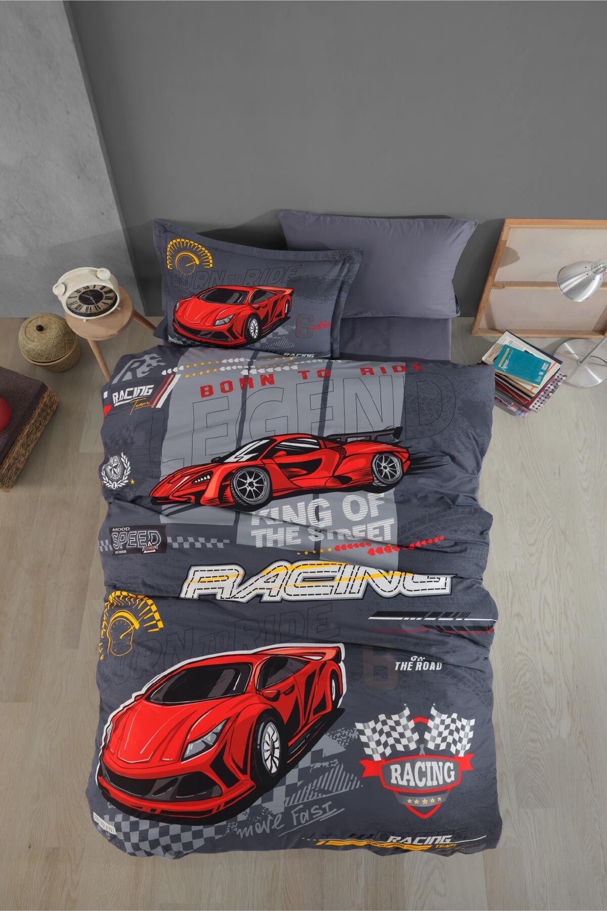 Ranforce Nevresim Takımı Tek Kişilik Racing Team V1 Mavi