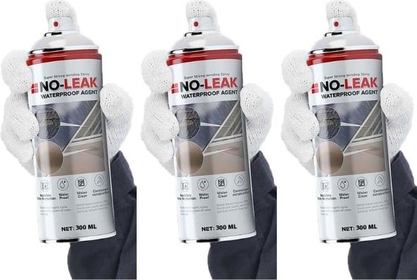 2+1 Paket Su Izolasyon Sızıntı Onarım Spreyi Su Geçirmez Beyaz 3X300 ml