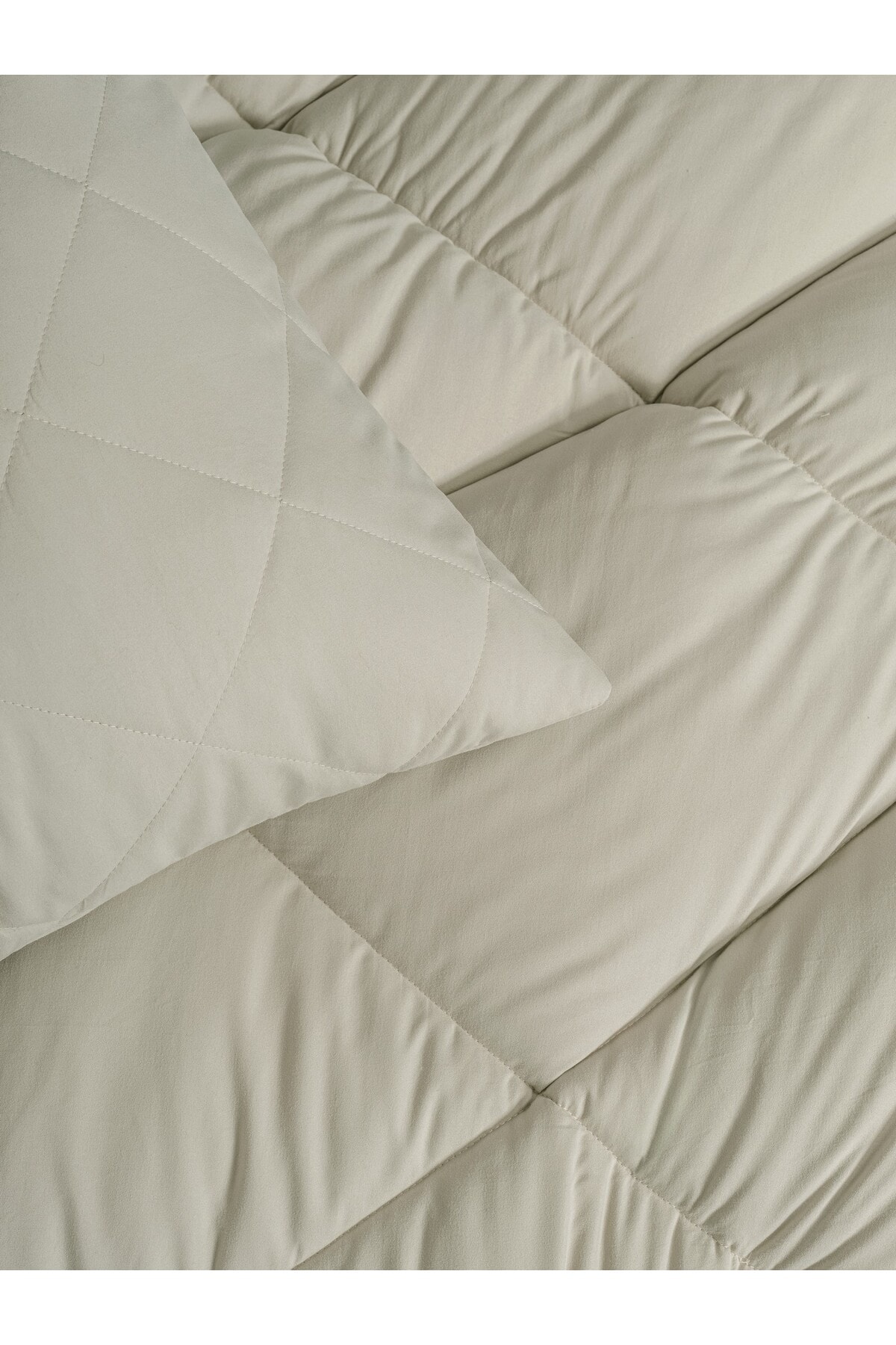 Softwash Çift Kişilik Yorgan Seti Taş 160x200 Lastikli Çarşaf