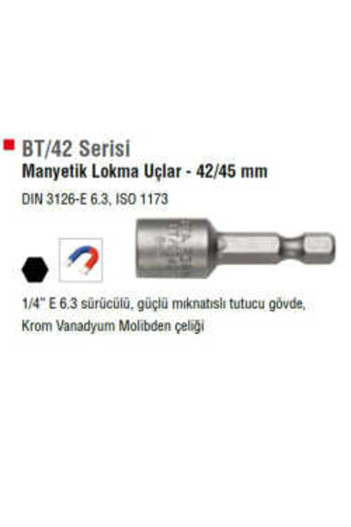 Form Bt/1045 Manyetik Lokma Ucu 10x45 Mm - Bt/1045