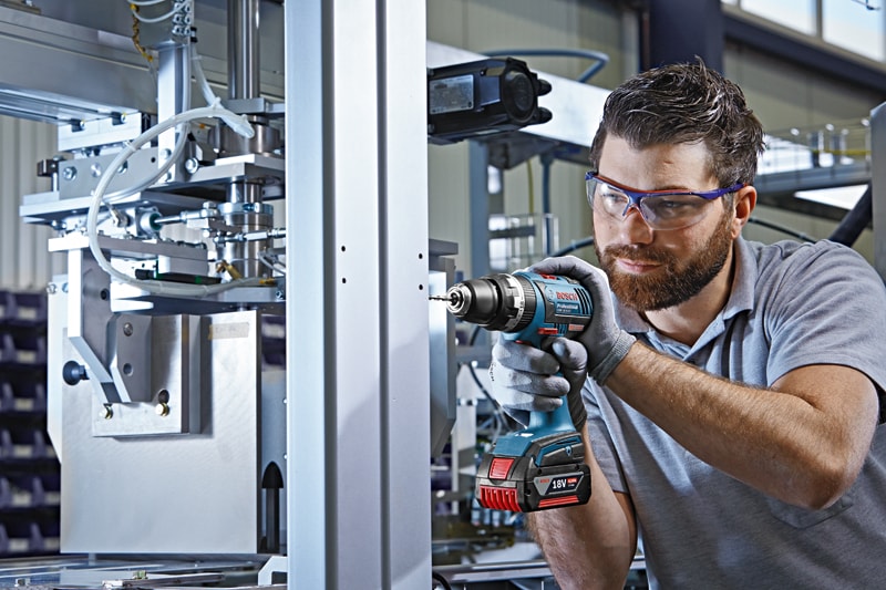 BOSCH Promix Akülü Darbeli Delme Vidalama Kömürsüz Motor , Solo Makina 18.00 Volt – Gsb 18 V-Ec