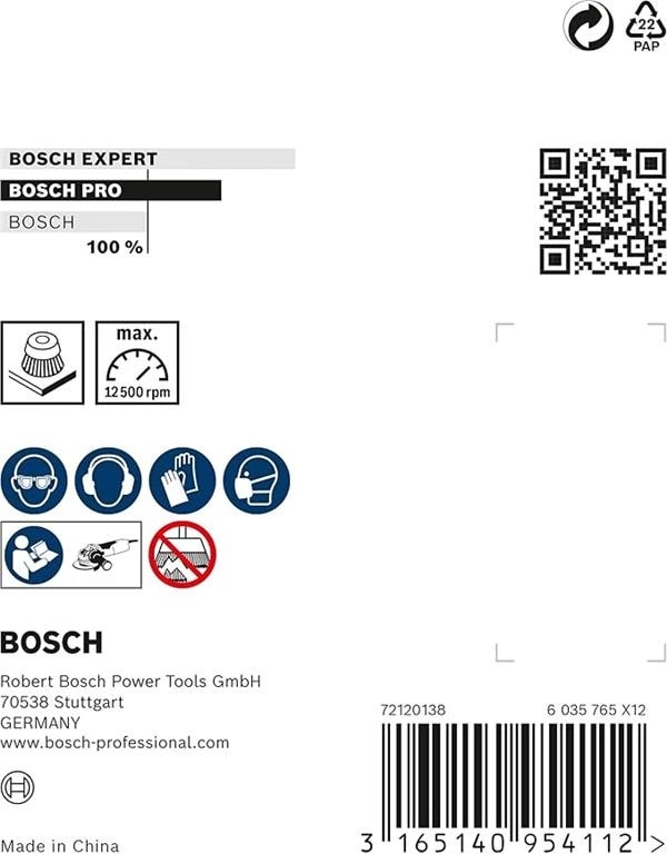 Professional Accessories Clean Dalgalı Tencere Fırçası (Metal Için, X-Lock Için, Ø 75 Mm, Tel