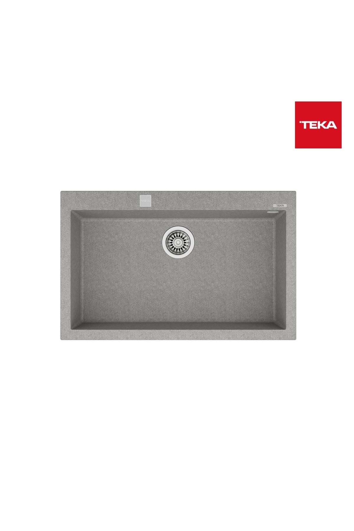 Forsquare 72.40 Tg Stone Grey Granit Eviye