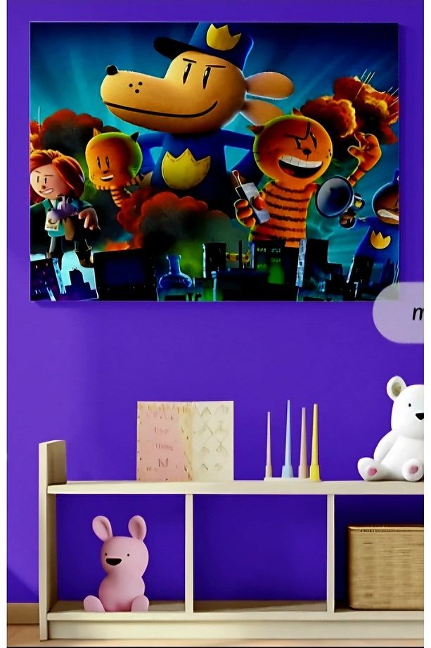ÖZEL TASARIM 4mm Tamperli Uv Baskı Cam Tablo Ev Ofis Duvar Dekor DOGMEN,ÇOCUK