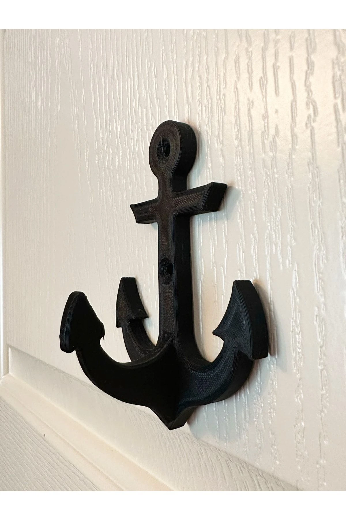 Çapa Model Elbise Vestiyer Duvar Askısı, Duvar Dolap Kapı Askılığı, Sert Plastik