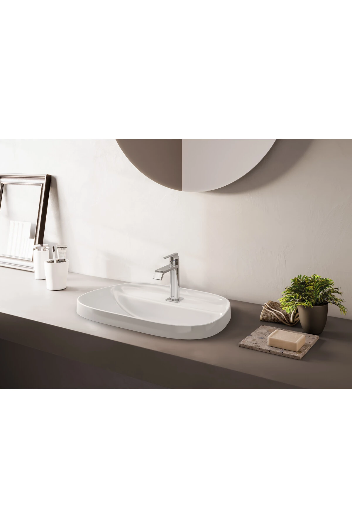 Suit A42816 Lavabo Bataryası, Üstten Kumandalı, Krom